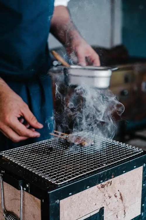 Charcoal-grilled Mediterranean meats, hummus, tabouli, and warm pita