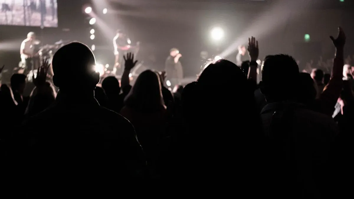 Audience enjoying intimate concert at the Bronson Centre