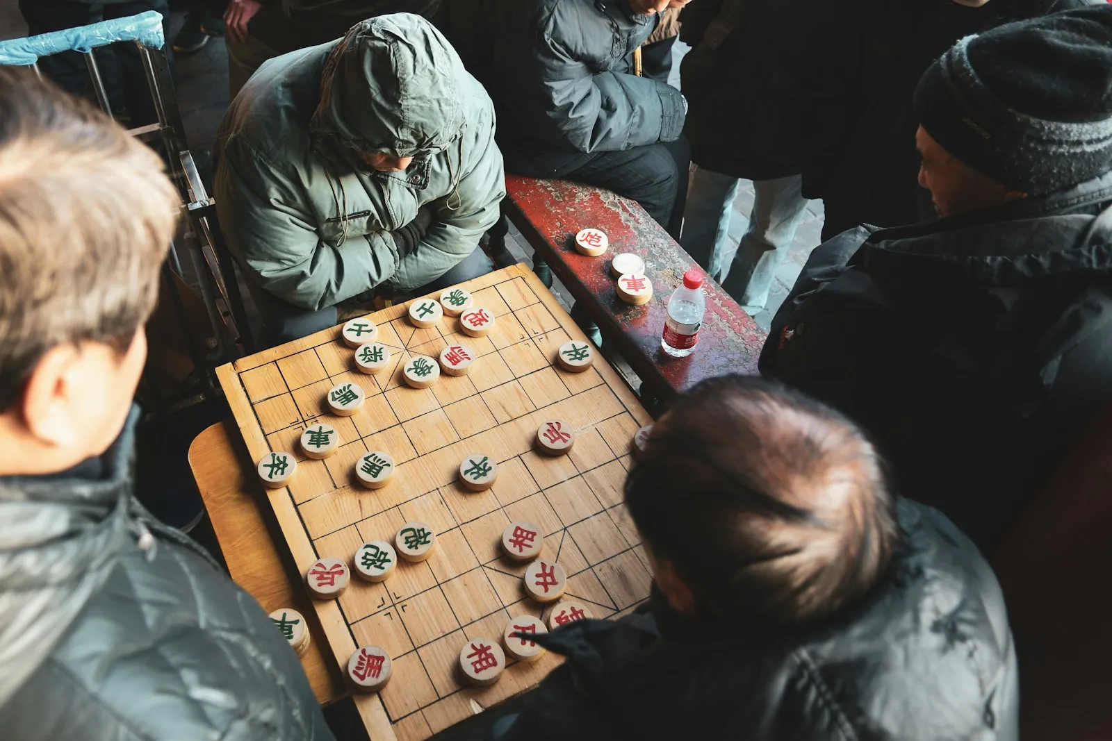 A person playing a board game