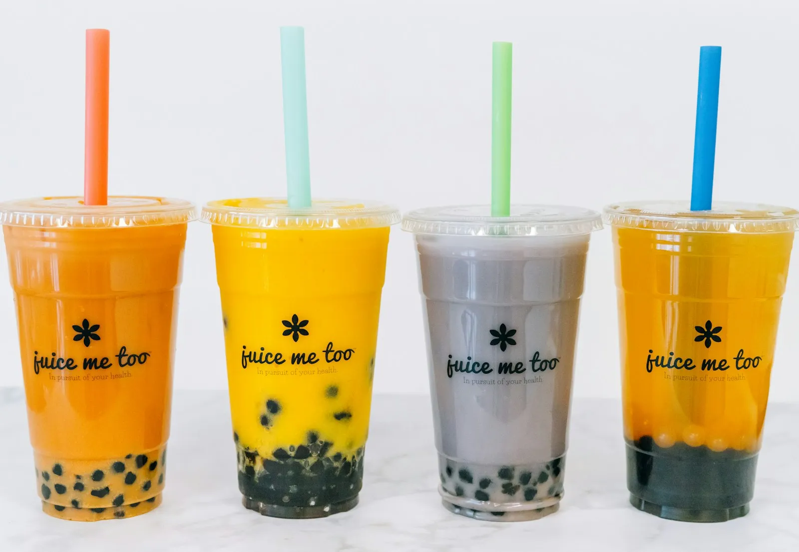 Bubble tea cups and toppings in Ottawa