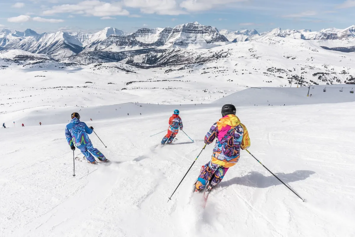 Camp Fortune slopes with skiers