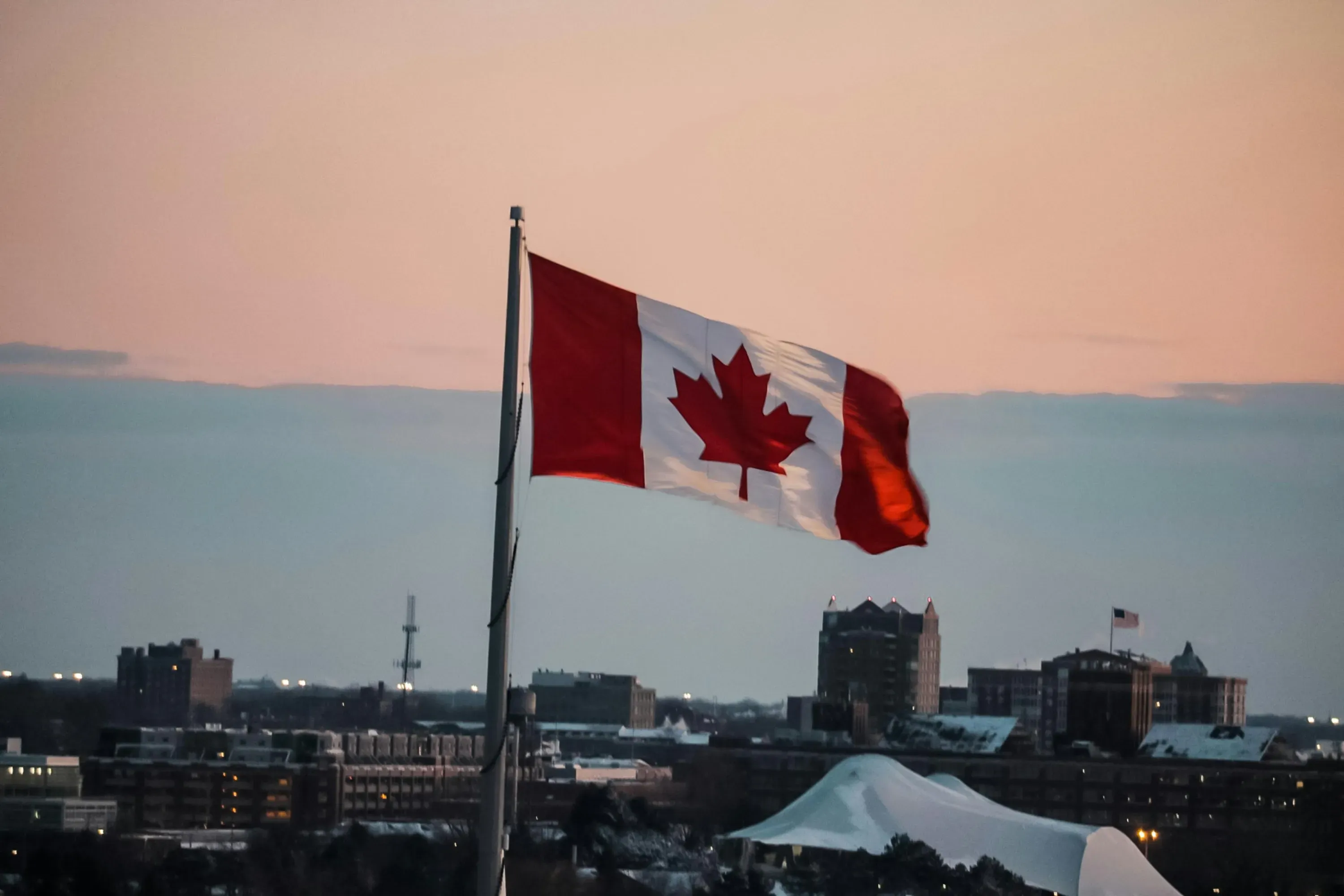 Fireworks lighting up the Ottawa skyline on Canada Day night.