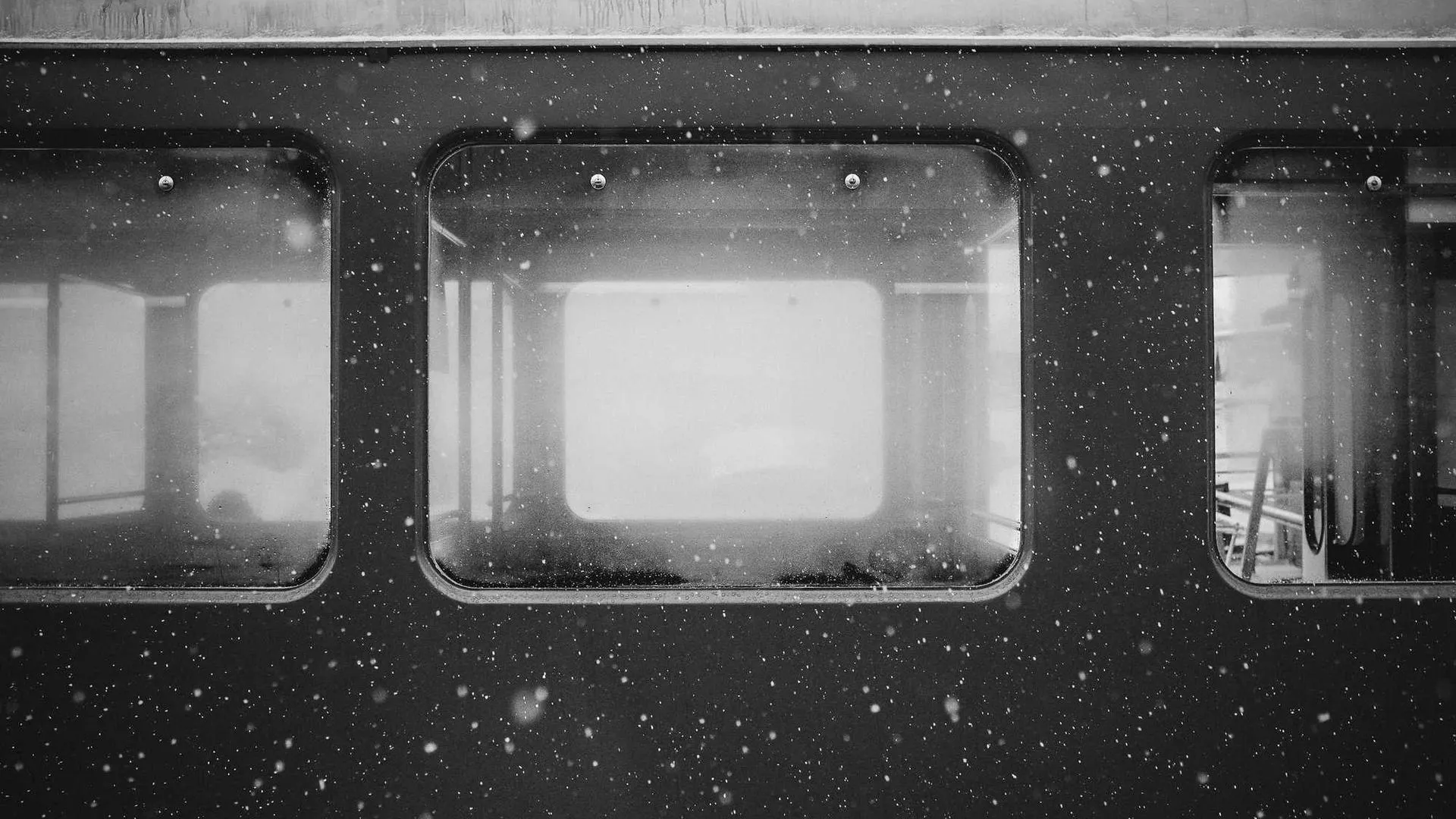 Highway accident scene in winter