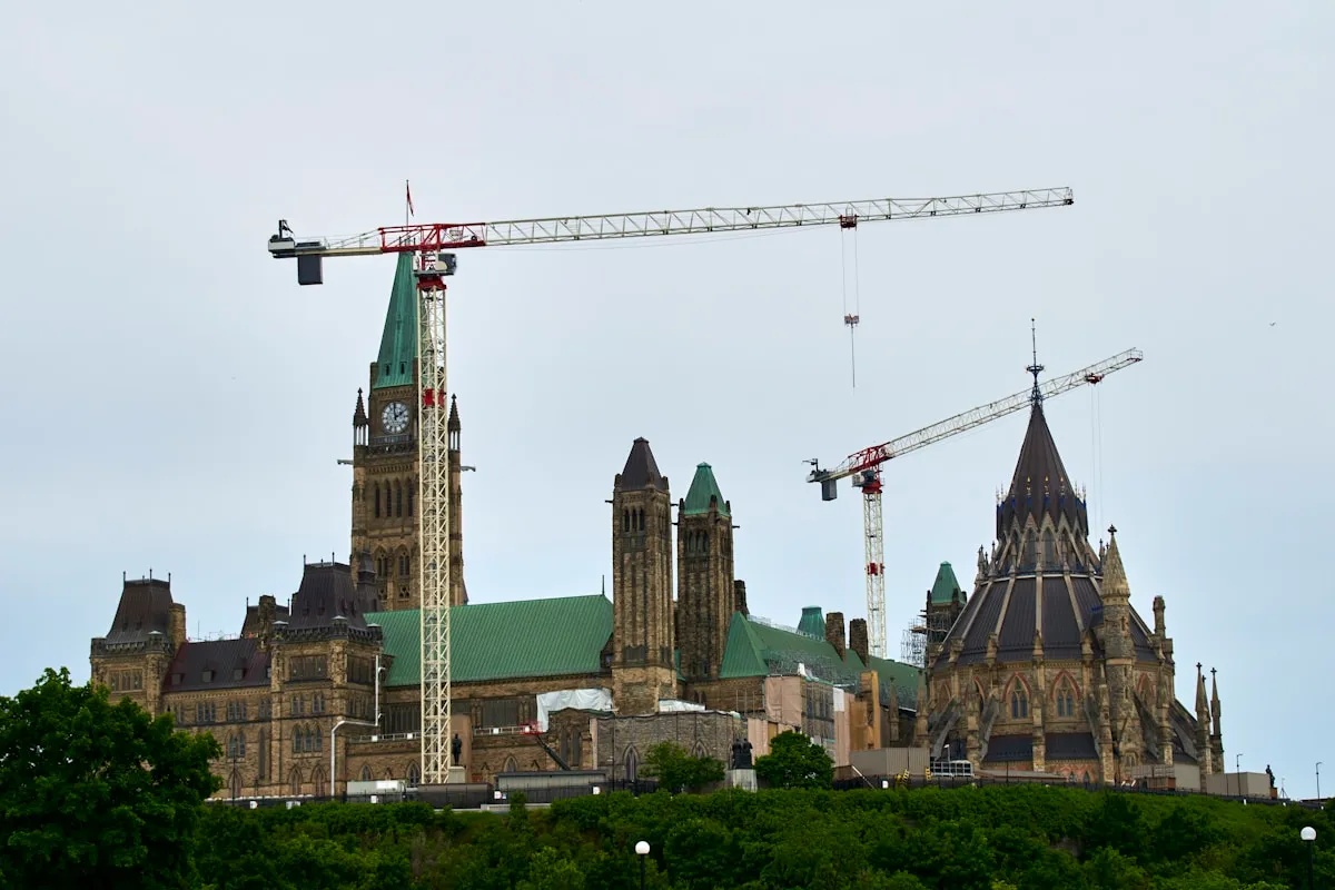 Parliament Hill winter scene