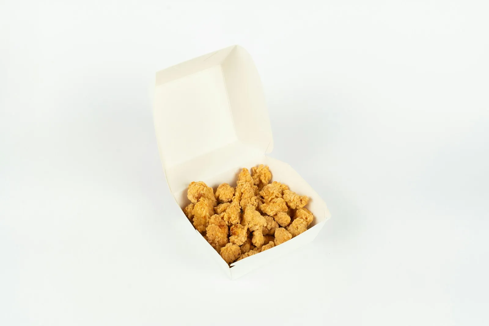 Fried chicken takeout with fries