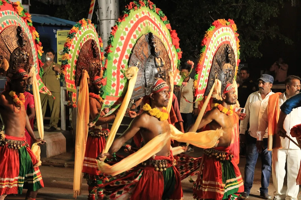 Traditional Garba dance circle at Ottawa celebration