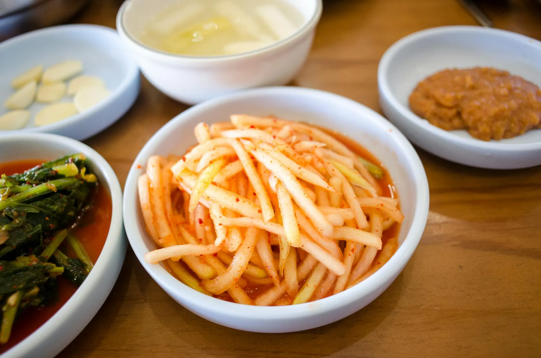 Korean side dishes and sauces