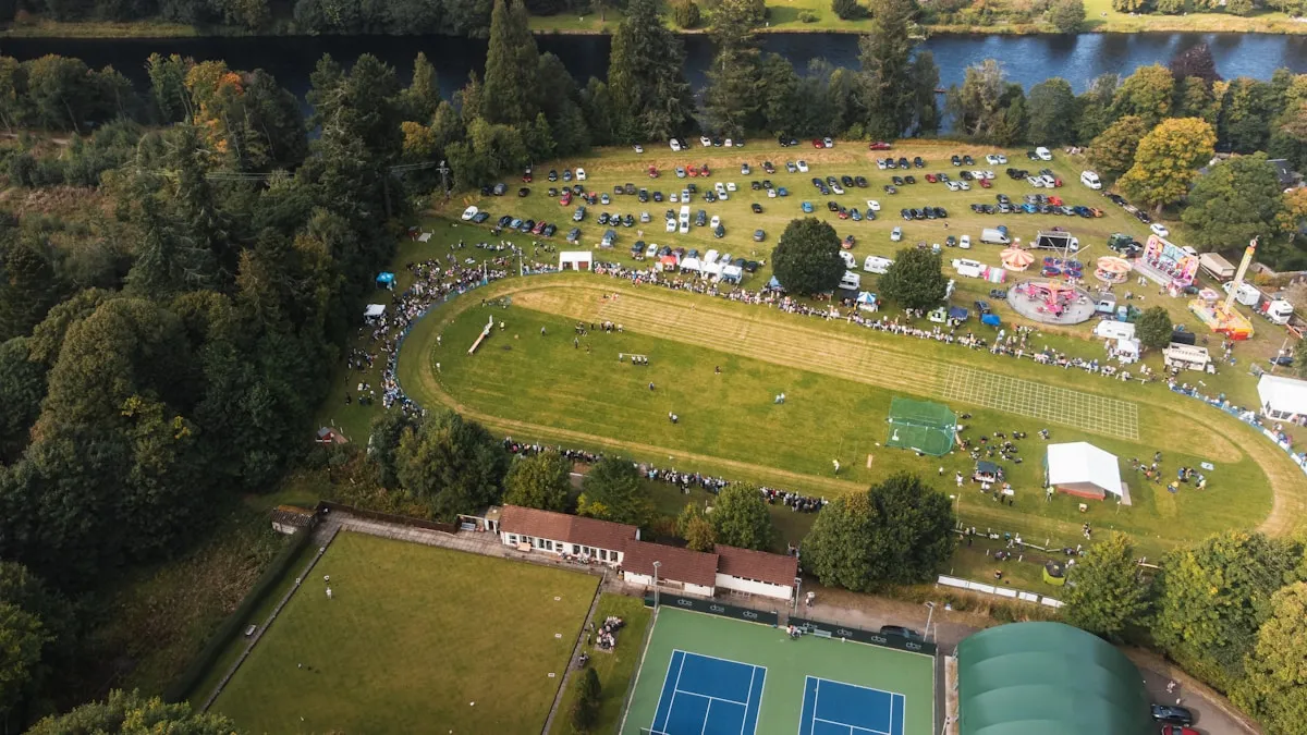 LeBreton Flats Park aerial view