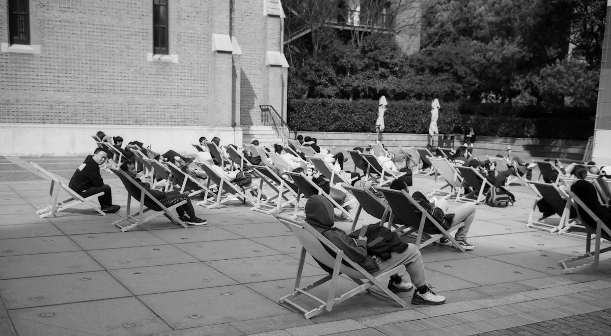 Mat Pilates class in recreation centre