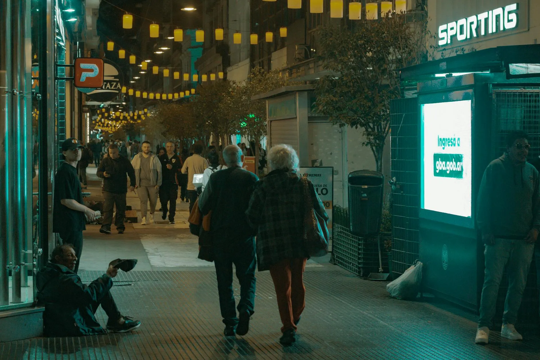 Ottawa downtown social venue corridor at evening