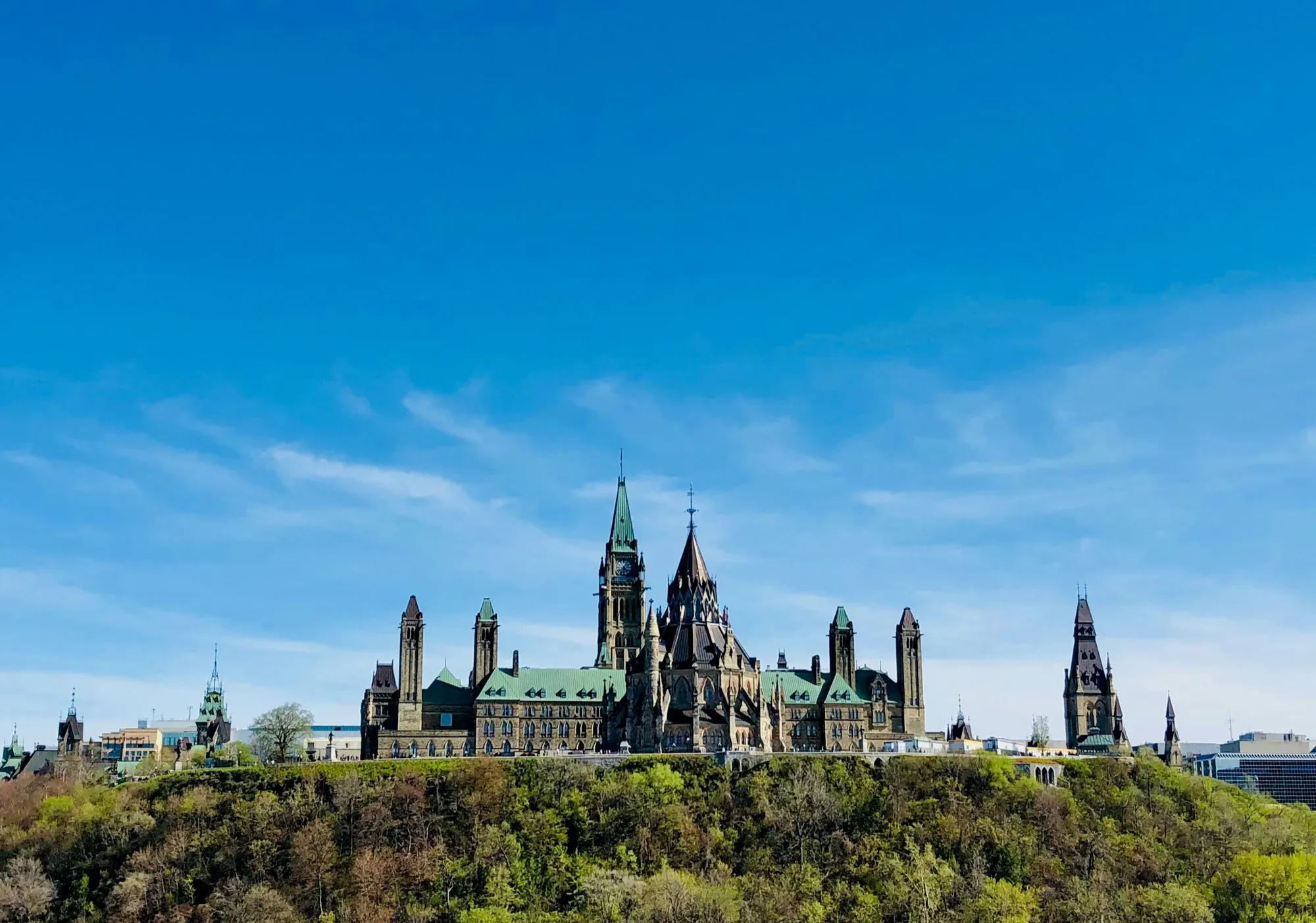 Spring tulips and city views showcasing Ottawa's outdoor charm.