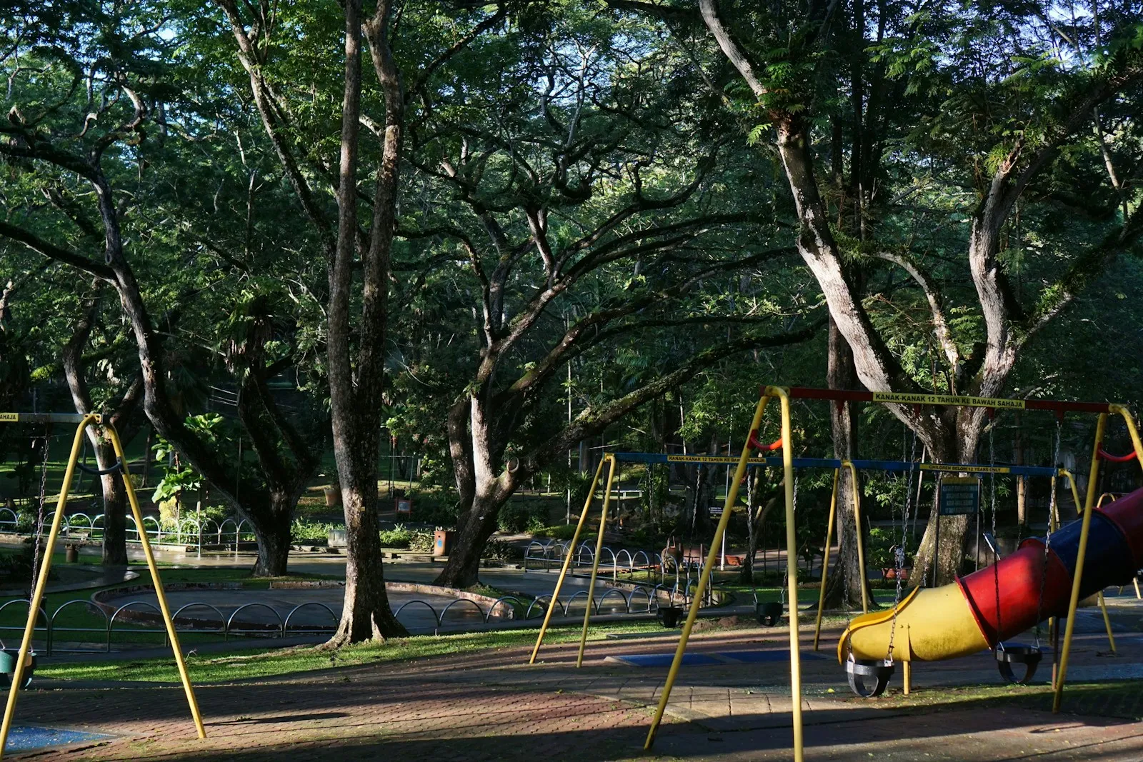 Kids playing in an Ottawa neighbourhood park