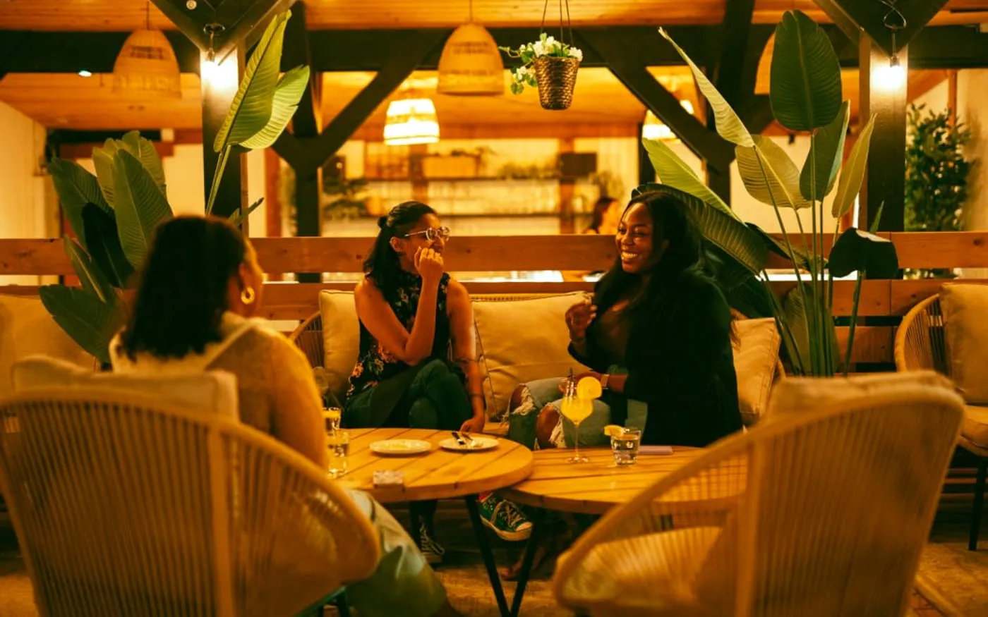 Alora Restaurant and Bar dining room with warm lighting and lounge seating for ByWard rooftop-style drinks