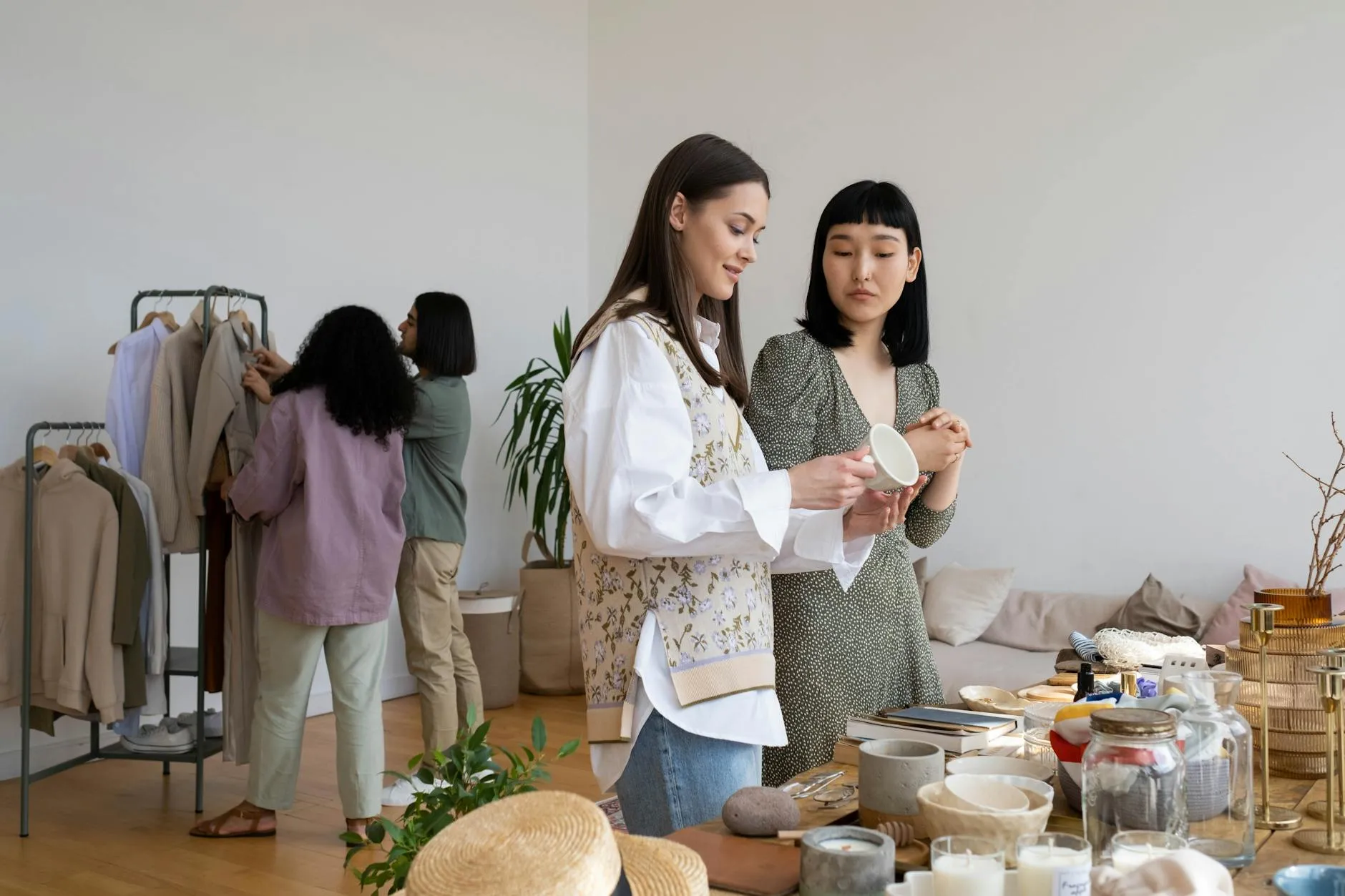 Seedy Saturday tables and seed swap atmosphere at Lansdowne