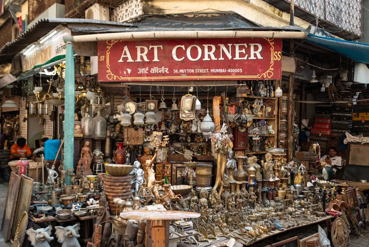 Vintage furniture and collectibles store