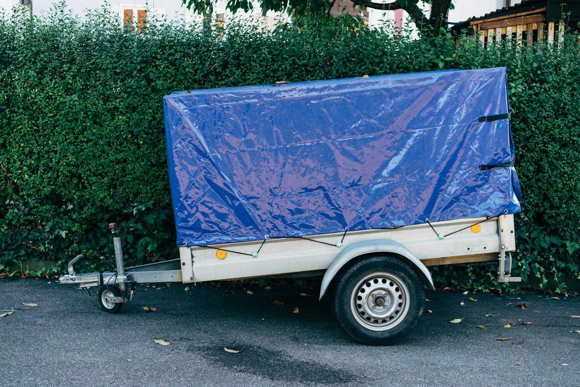 Driver checking documents before towing