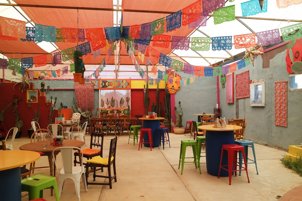 Upscale Mexican restaurant interior
