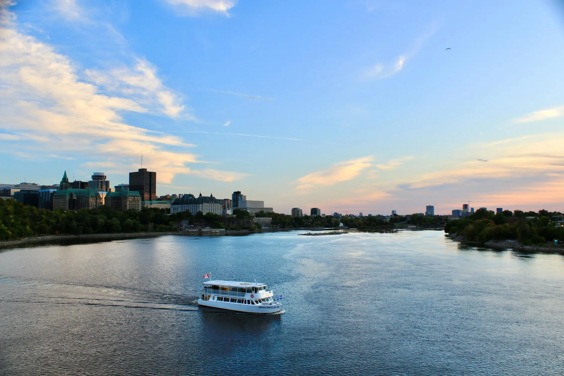 Vanier streetscape with bilingual storefront context in Ottawa