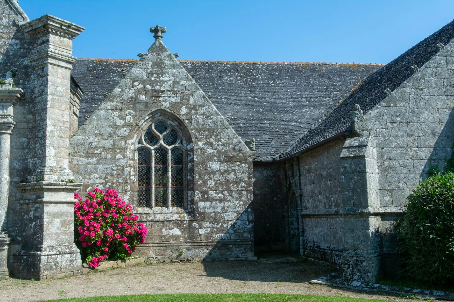 Historic francophone church and heritage streetscape in Vanier