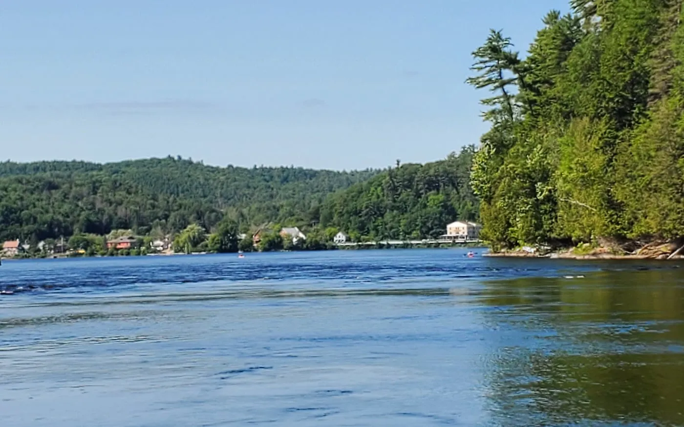 Wakefield river and hills scenery compared with nearby Ottawa day trips