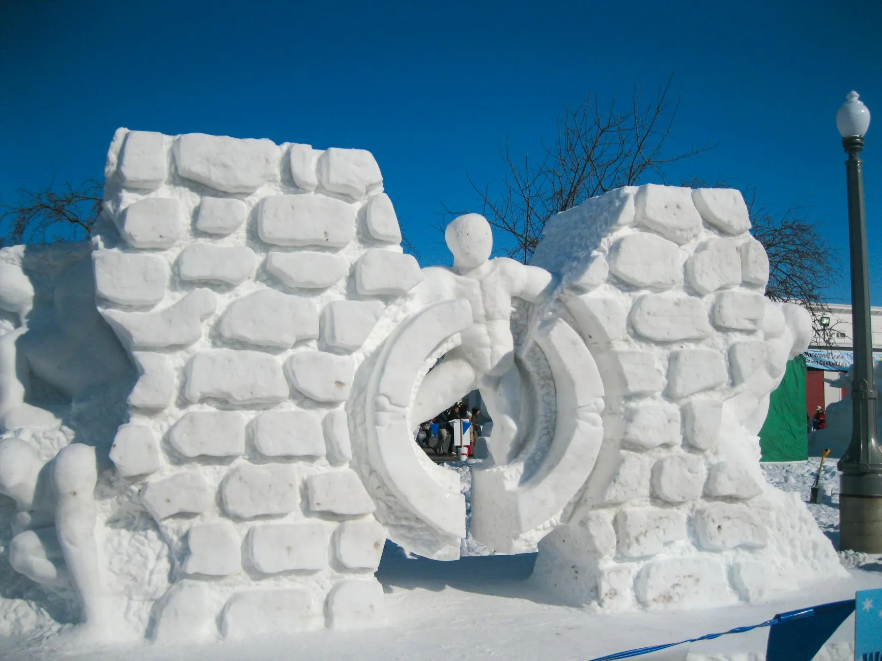 Winterlude ice sculptures at Confederation Park