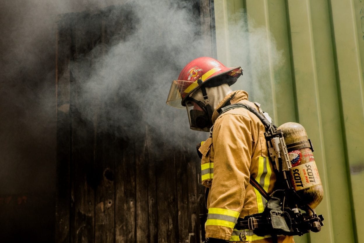 Fire emergency scene