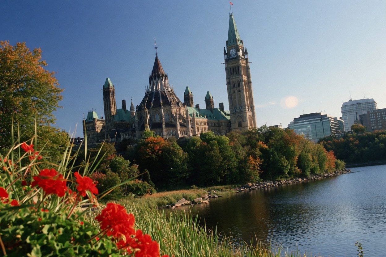 Ottawa Parliament Hill winter