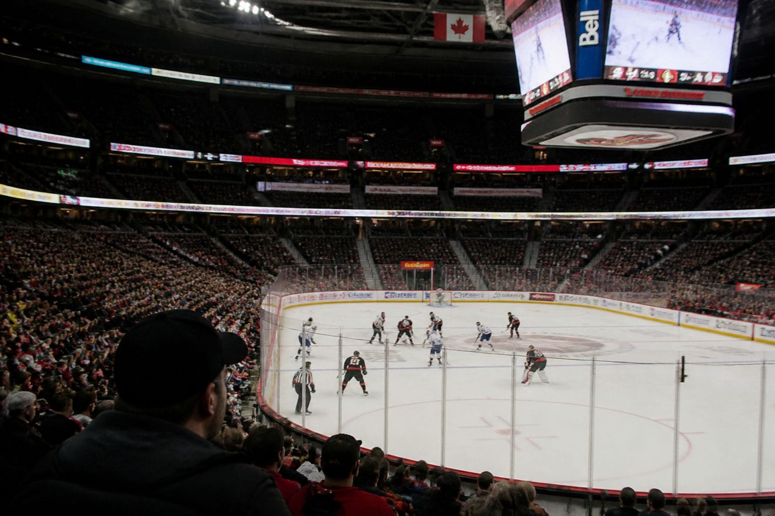 Hockey game at Canadian Tire Centre