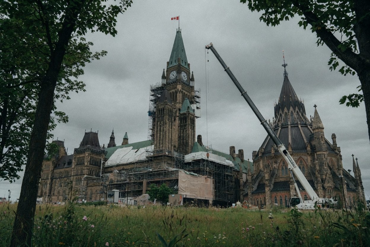 Parliament Hill winter scene