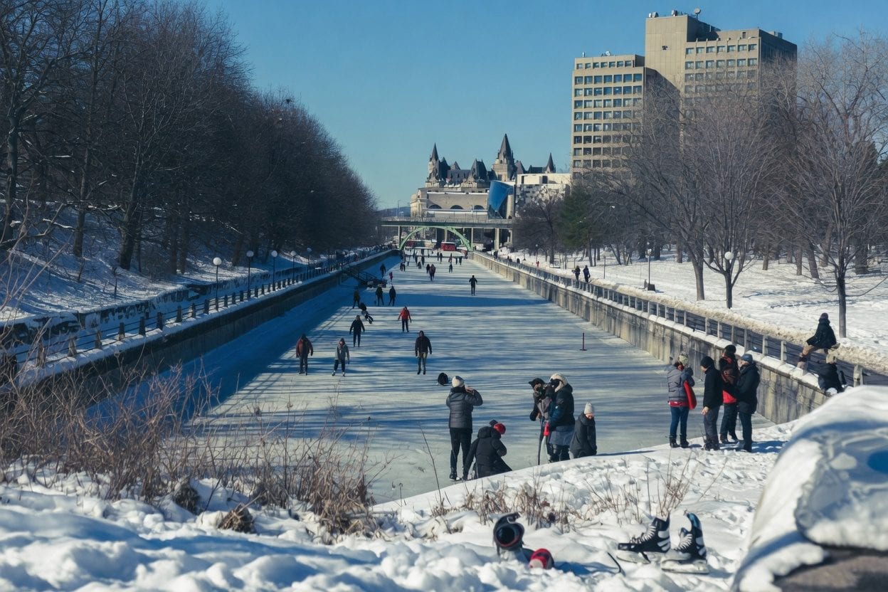 Rideau Canal Skateway in winter