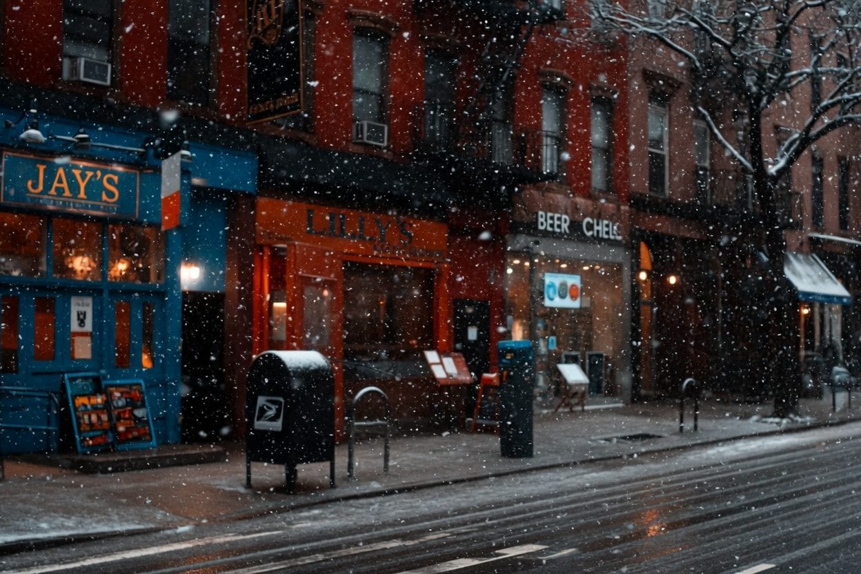 Winter snow scene in Ottawa