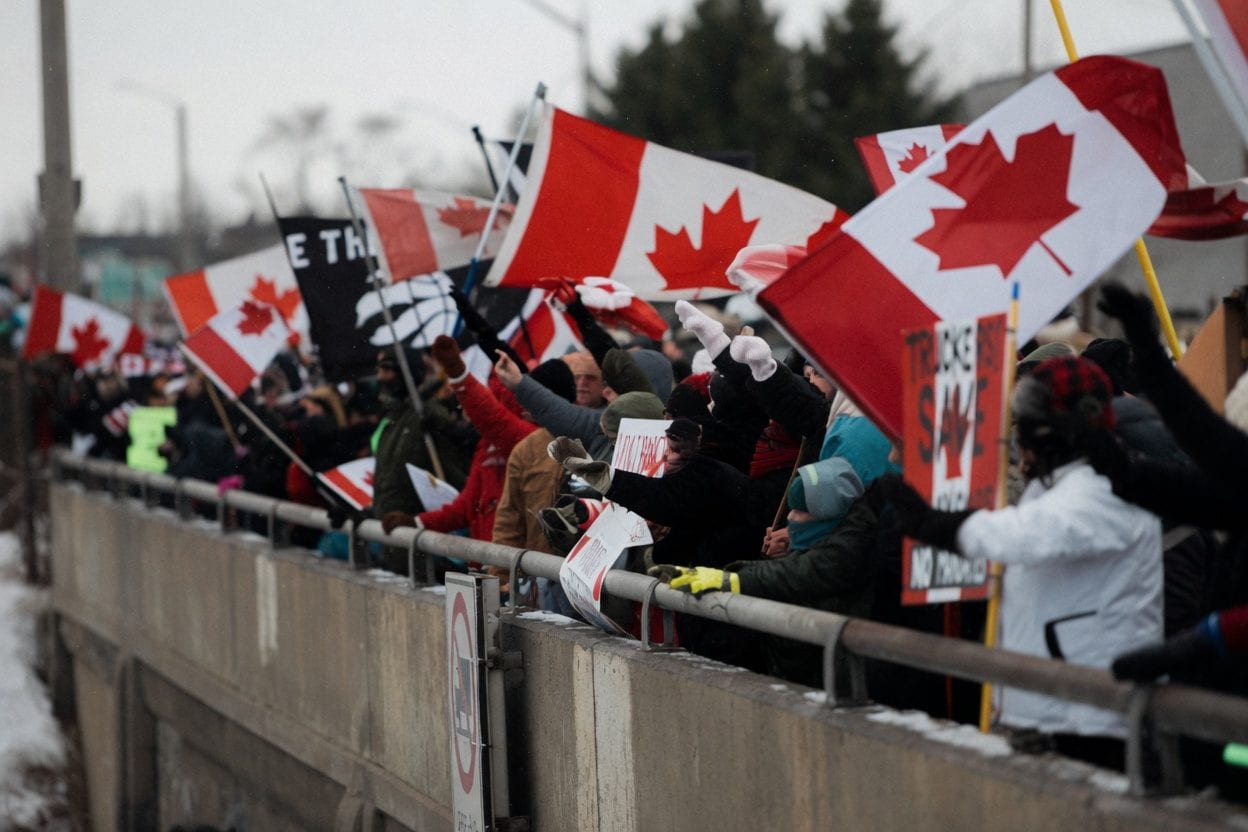 Federal workers protest