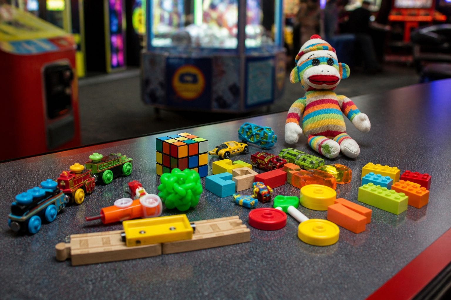 Funhaven arcade floor with games and attractions