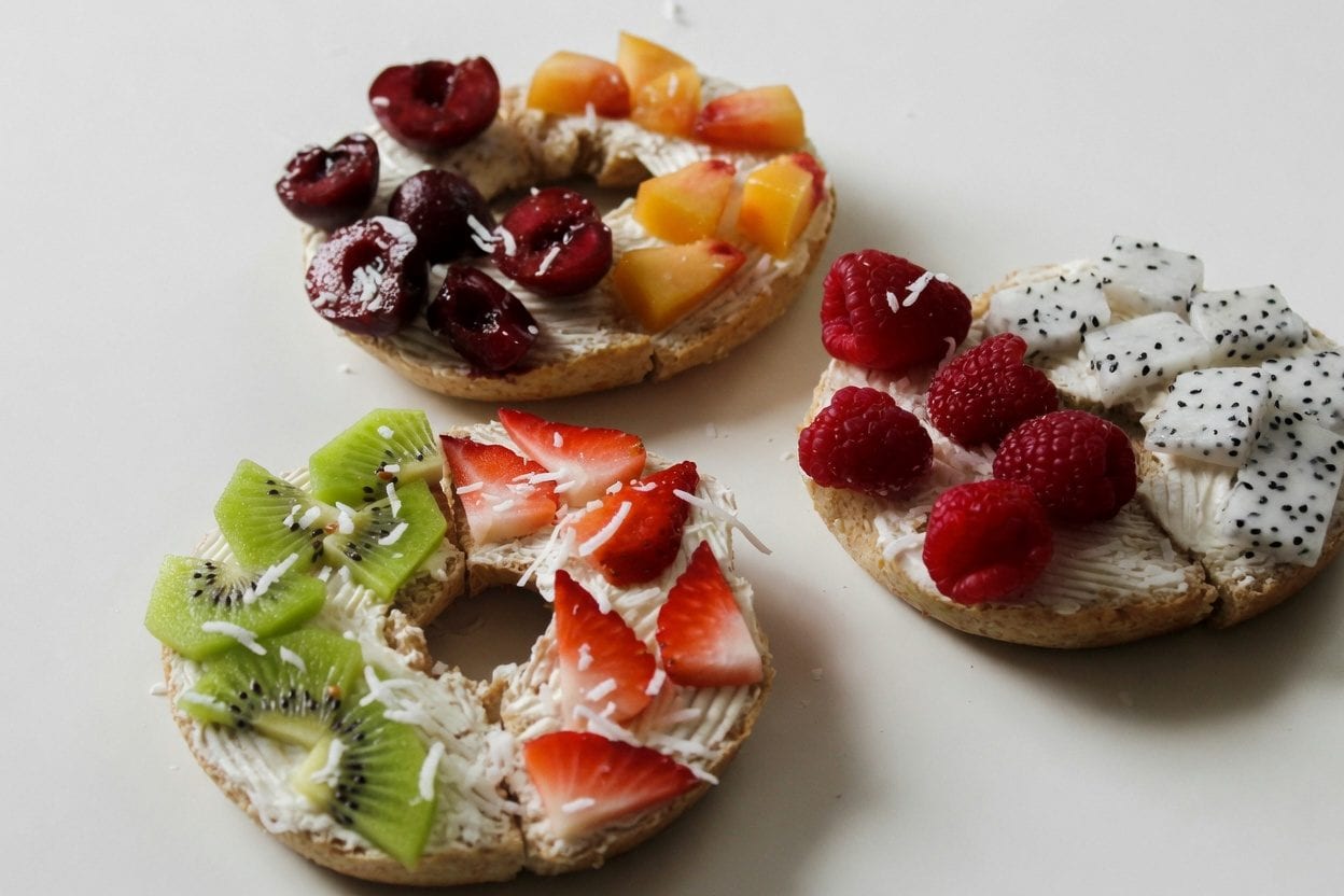 Bagel boxes lined up
