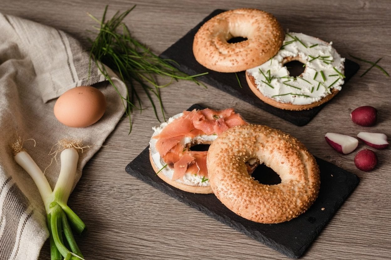 Bagels with deli fillings