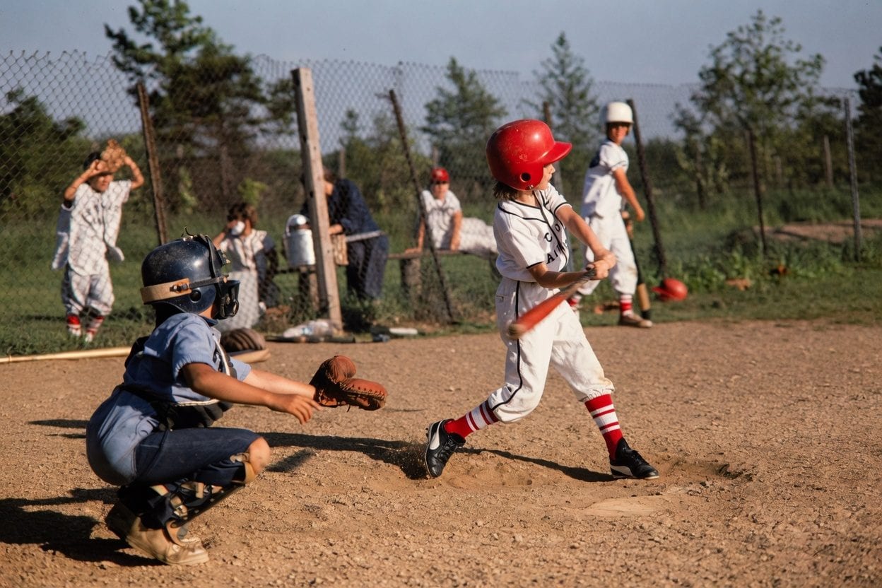 Baseball training instruction session