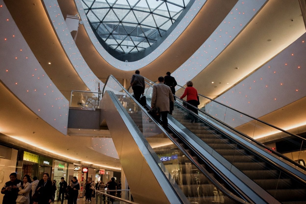 Bayshore mall corridor interior