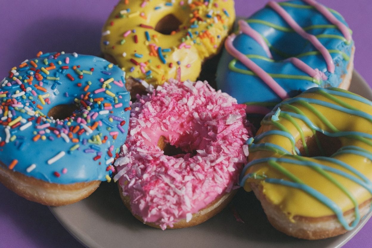 Gourmet donuts with creative toppings