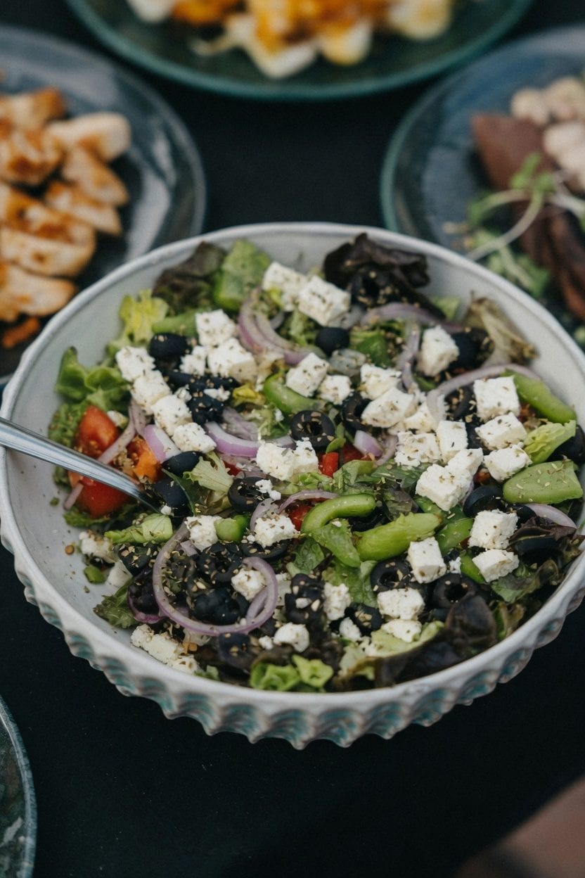 Greek-inspired Mediterranean dishes with lemon potatoes, grilled octopus, and wine