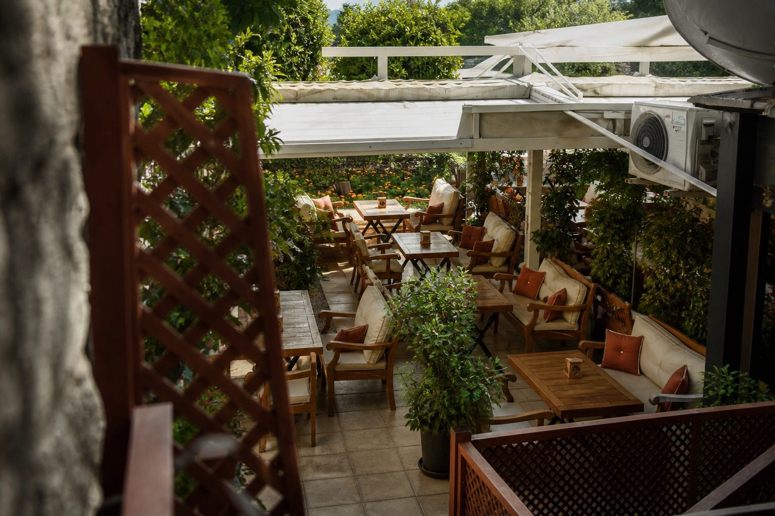 Hidden courtyard patio