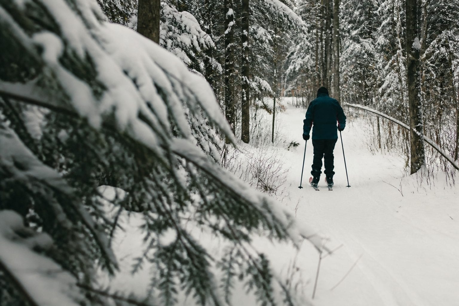 Mont Tremblant ski resort with colourful village and slopes