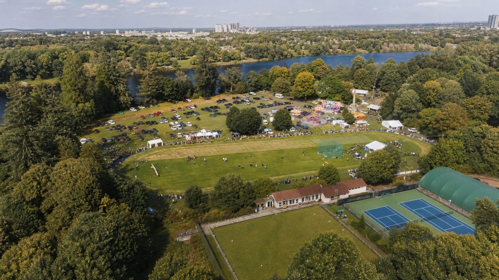 LeBreton Flats Park aerial view