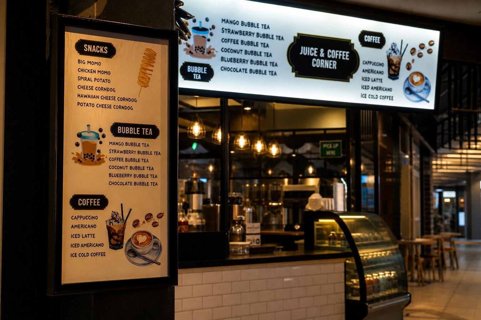 Bubble tea menu and toppings in Ottawa