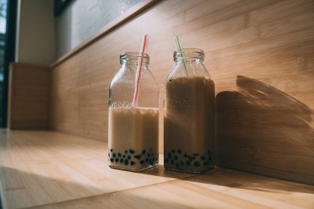 Bubble tea in a suburban plaza in Ottawa