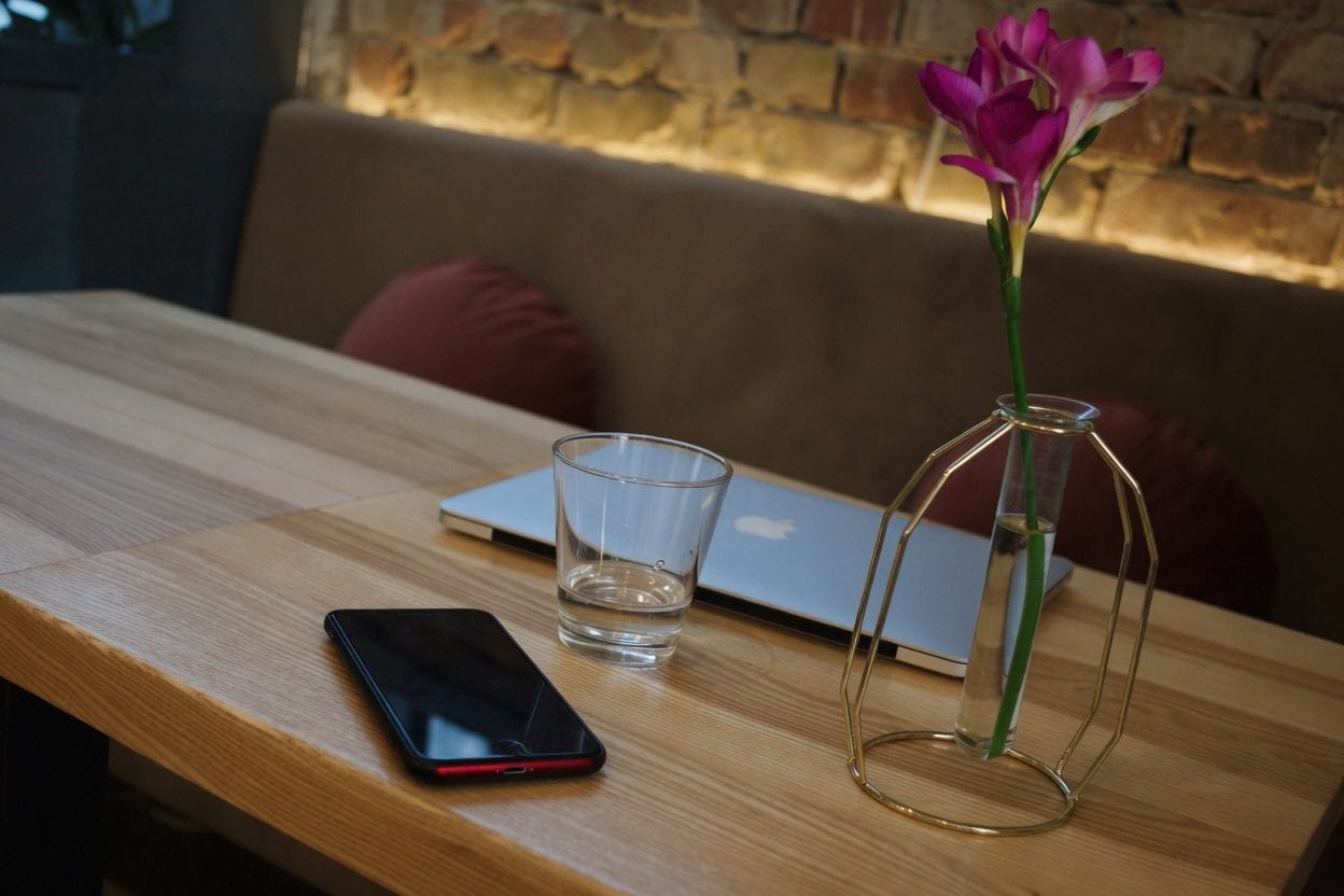 Person browsing restaurants on mobile phone