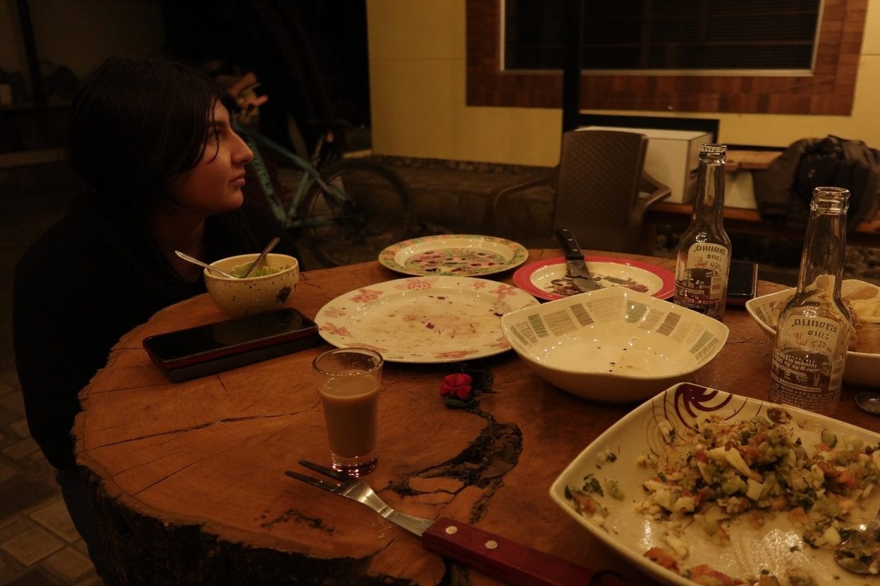Multi-course prix fixe dinner presentation