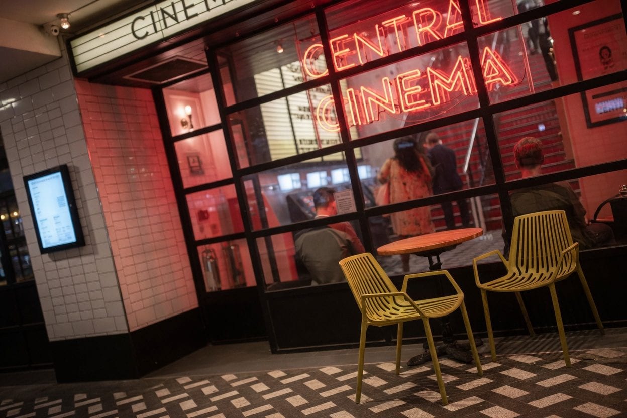 Cinema audience watching film