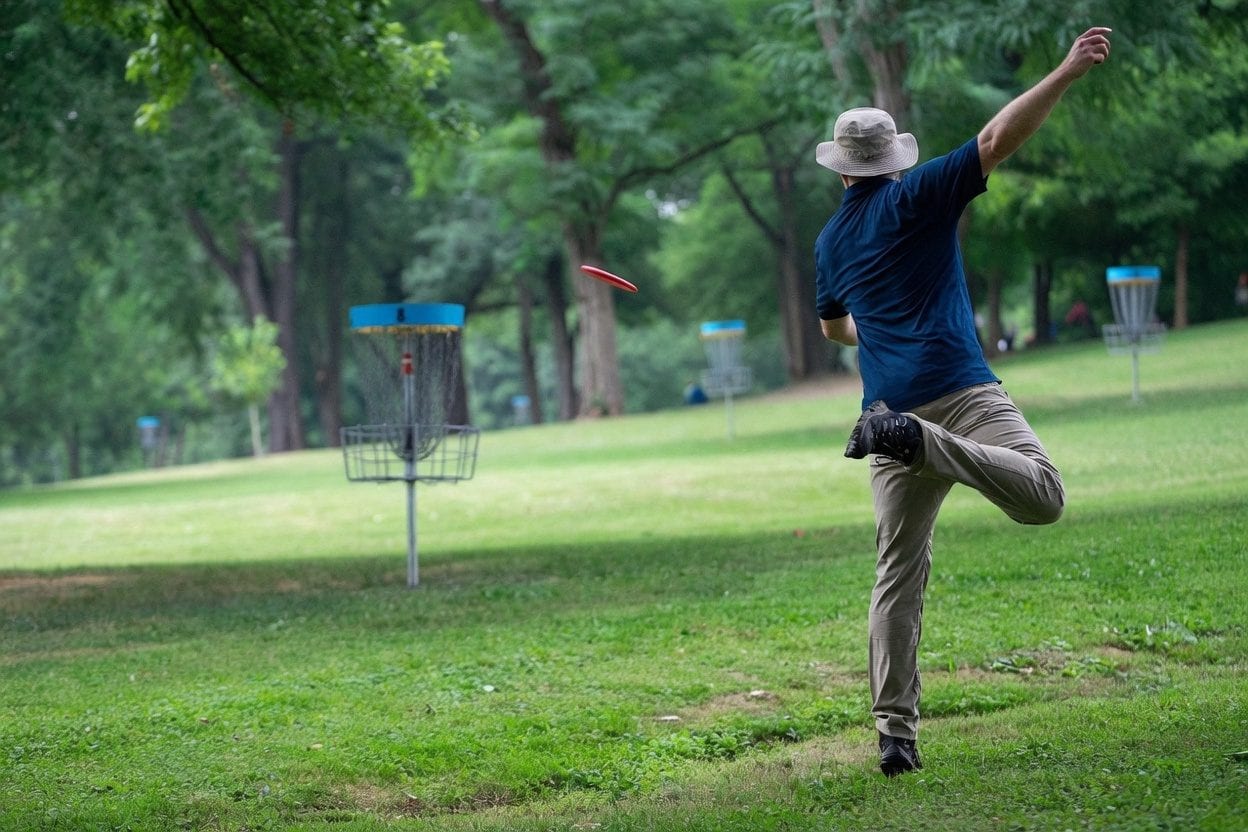 Centrepointe Park disc golf tee pad