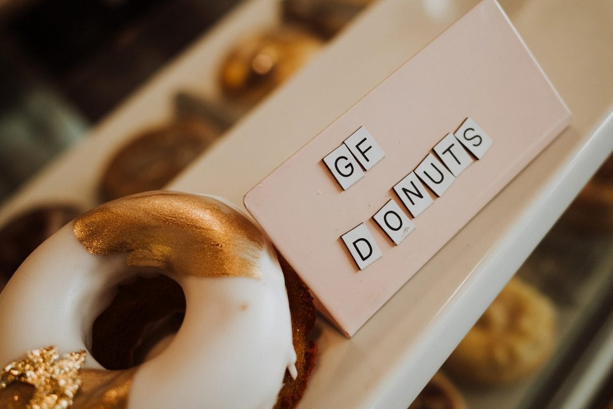 Gluten-free donuts on a plate