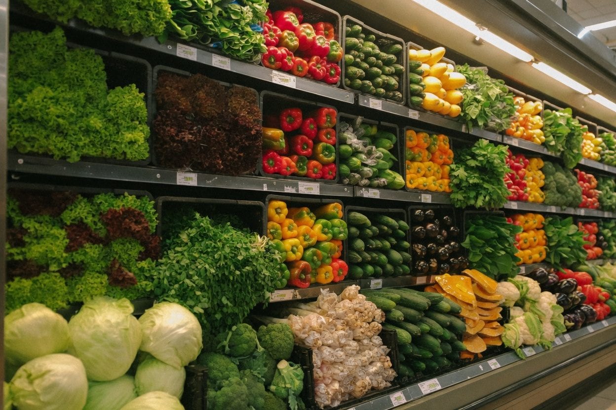 Fresh produce at Ottawa farmers market